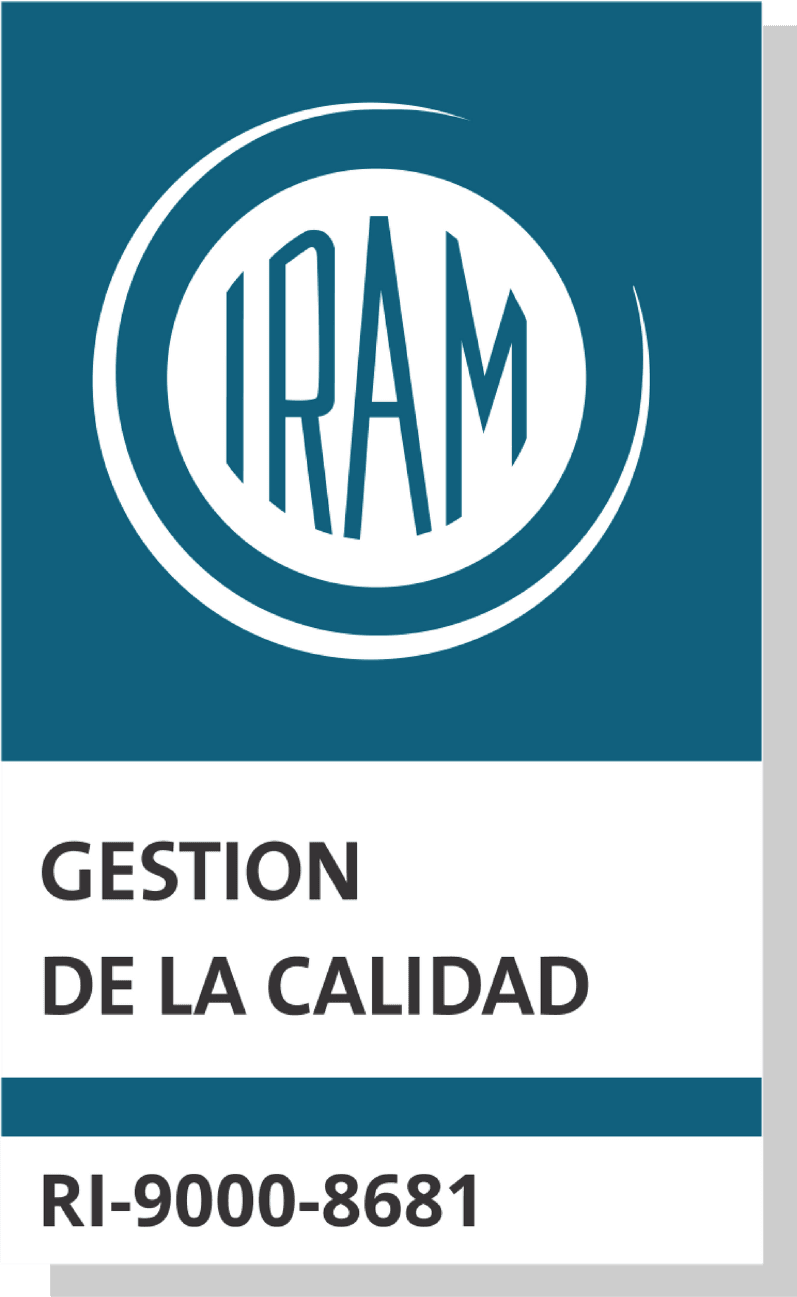 IRAM Certificación IRAM ISO 9001 de 2H, avalando procesos de gestión de calidad y cumplimiento de los más altos estándares internacionales.